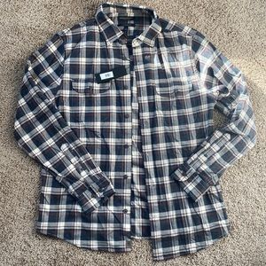 Banana Republic Lux Flannel Long Sleeve Shirt (Untucked Slim)